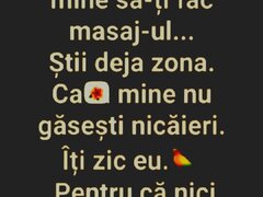 Sunt atenta la dorintele tale pe web, hai la o intalnire pasionala, masaj